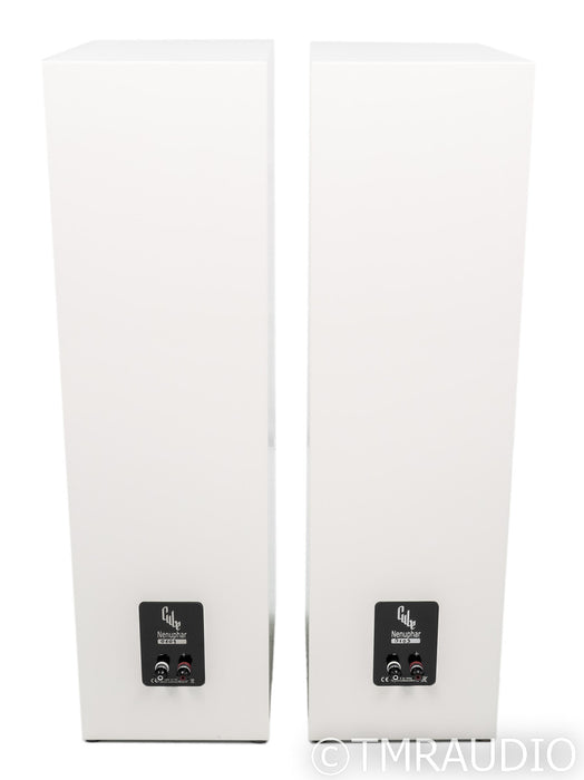 Cube Audio Nenuphar Floorstanding Speakers; Eggshell Pair