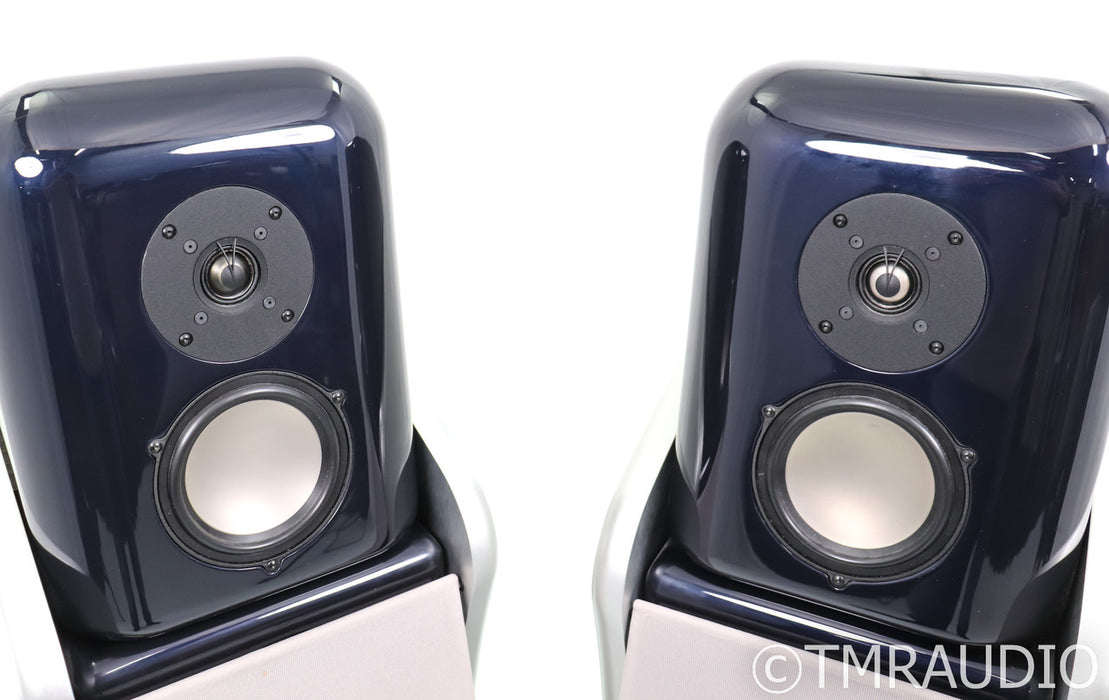 Revel Ultima Studio Floorstanding Speakers; Studio1; Silver & Blue Pair
