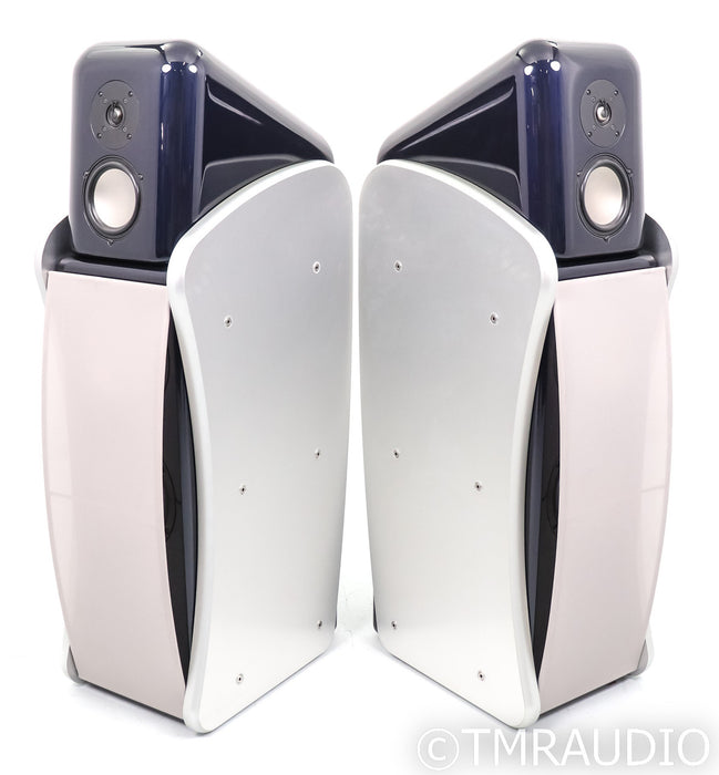 Revel Ultima Studio Floorstanding Speakers; Studio1; Silver & Blue Pair