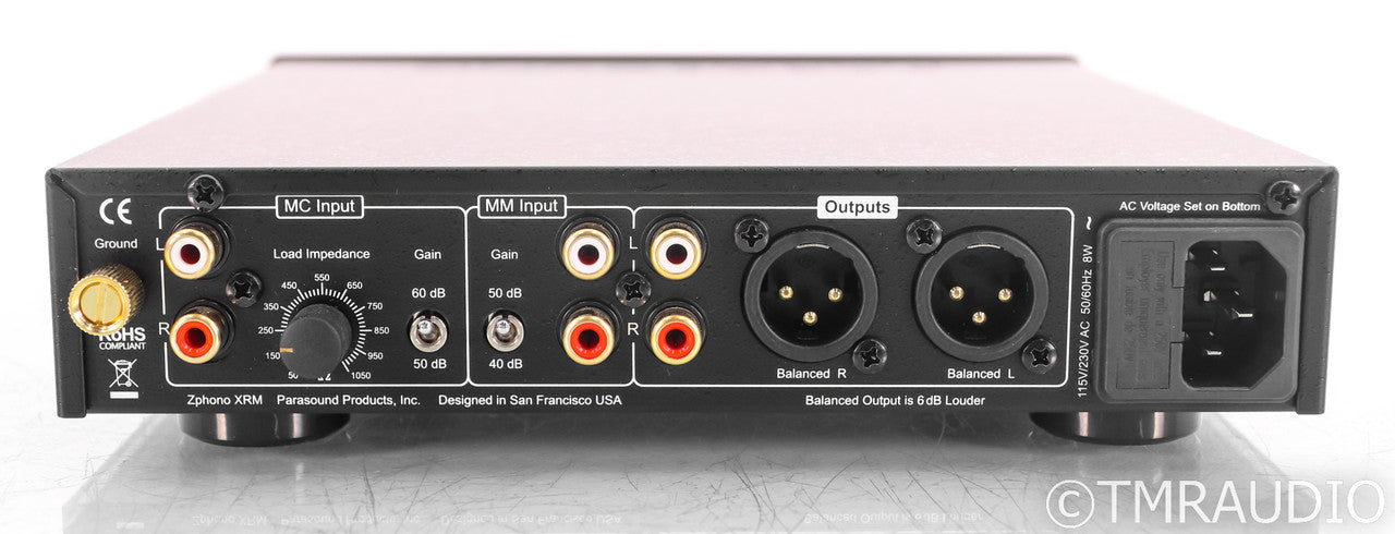 Parasound Zphono XRM MM / MC Phono Preamplifier; Black