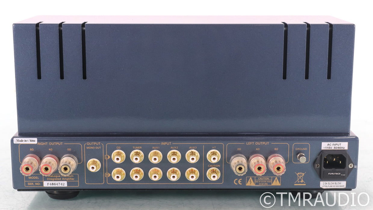 PrimaLuna DiaLogue Premium Stereo Tube Integrated Amplifier; Remote; Black