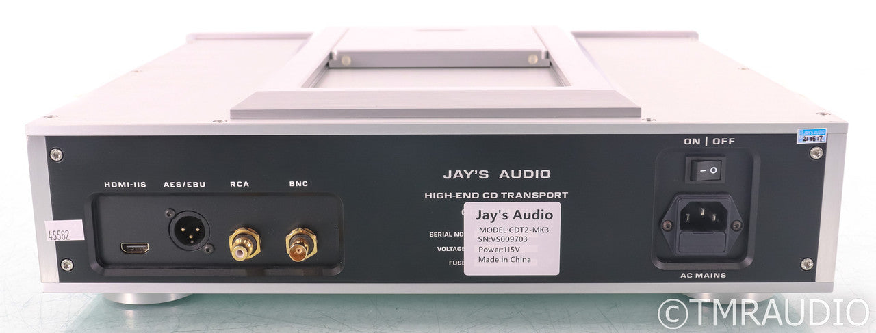 Jays Audio CDT2-MK3 CD Transport; Silver; Remote; MKIII