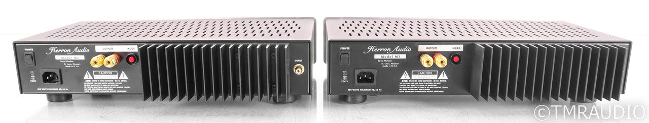 Herron Audio M1 Mono Power Amplifier; Silver Pair; M-1