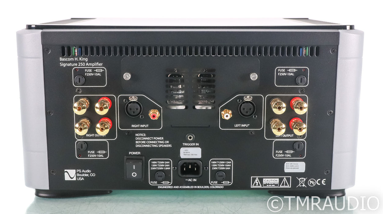 PS Audio BHK250 Signature Hybrid Stereo Power Amplifier; BHK 250; Silver (Used)