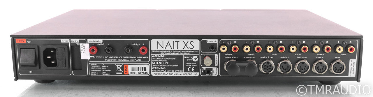 Naim Nait XS Stereo Integrated Amplifier; Black; Remote