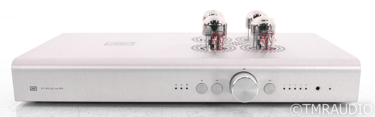 Schiit Freya+ Stereo Tube Hybrid Preamplifier; Plus; Remote; Silver
