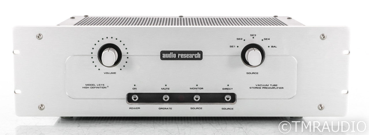 Audio Research LS15 Stereo Tube Preamplifier; Remote; Silver; LS-15