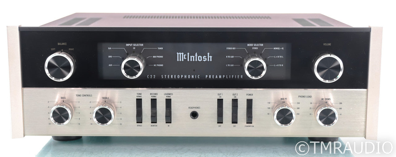 McIntosh C22 Stereo Tube Preamplifier; MM / MC Phono; Remote; C-22