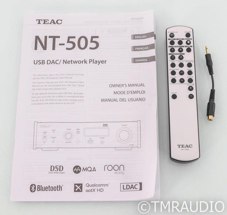 TEAC NT-505 DSD DAC / Network Streamer; NT505; Remote; Bluetooth