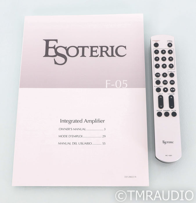 Esoteric F-05 Stereo Integrated Amplifier; F05; Remote; MM / MC Phono