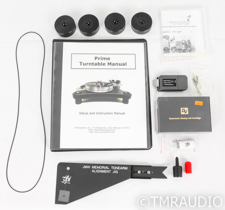VPI Prime Turntable; JMW Memorial Tonearm; Dynavector XX-2 MKII Cartridge; Black