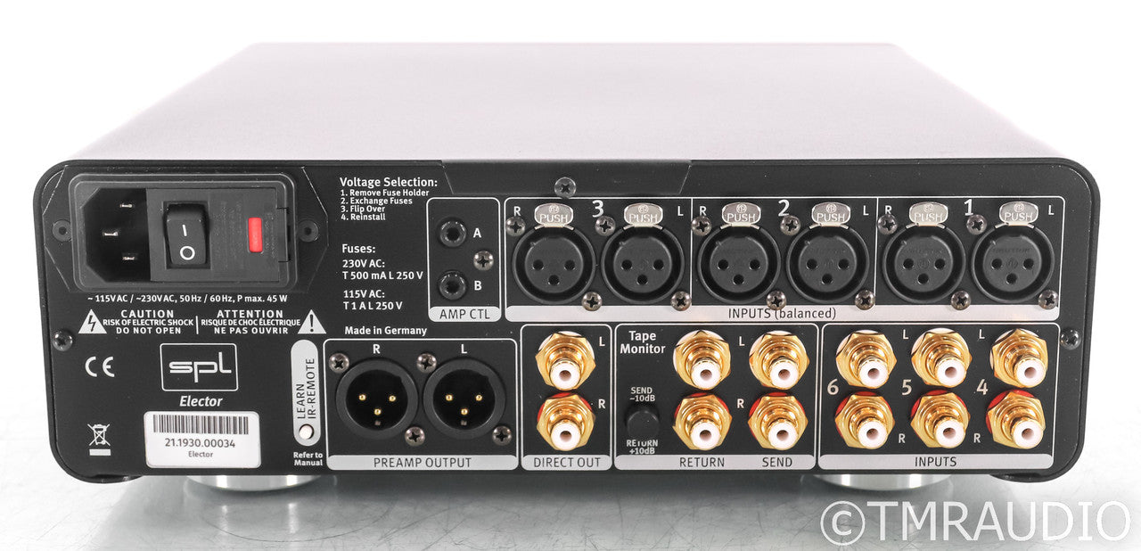 SPL Elector Stereo Preamplifier; Black
