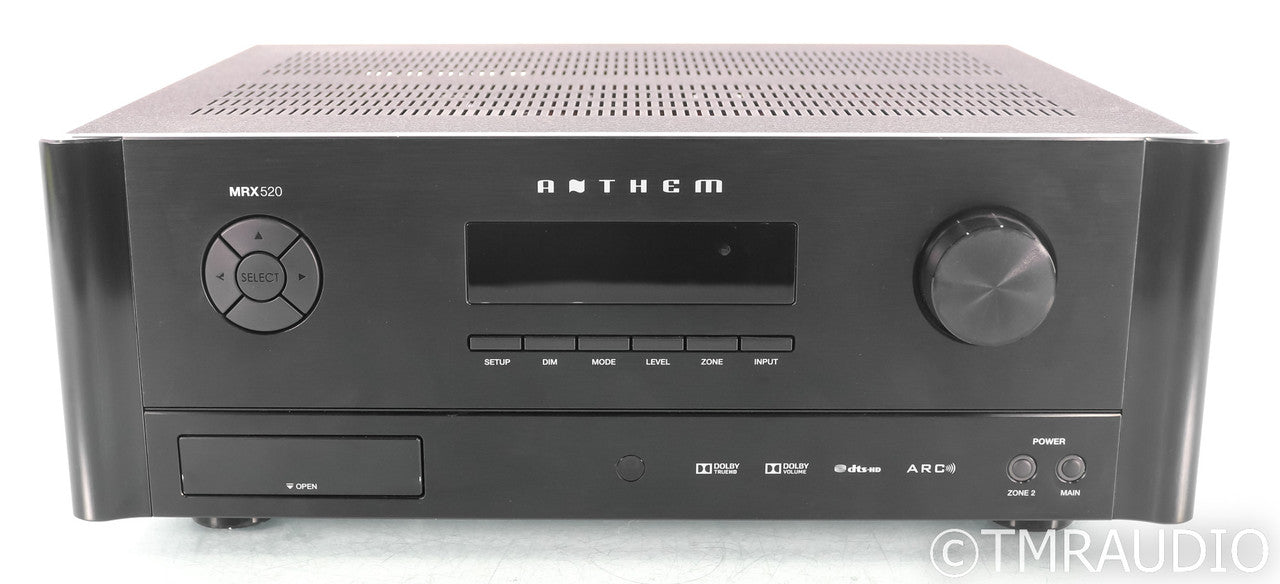 Anthem MRX 520 5.2 Channel Home Theater Receiver; ARC Room Correction; Remote