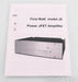 First Watt J2 Stereo Power Amplifier; Nelson Pass; Silver