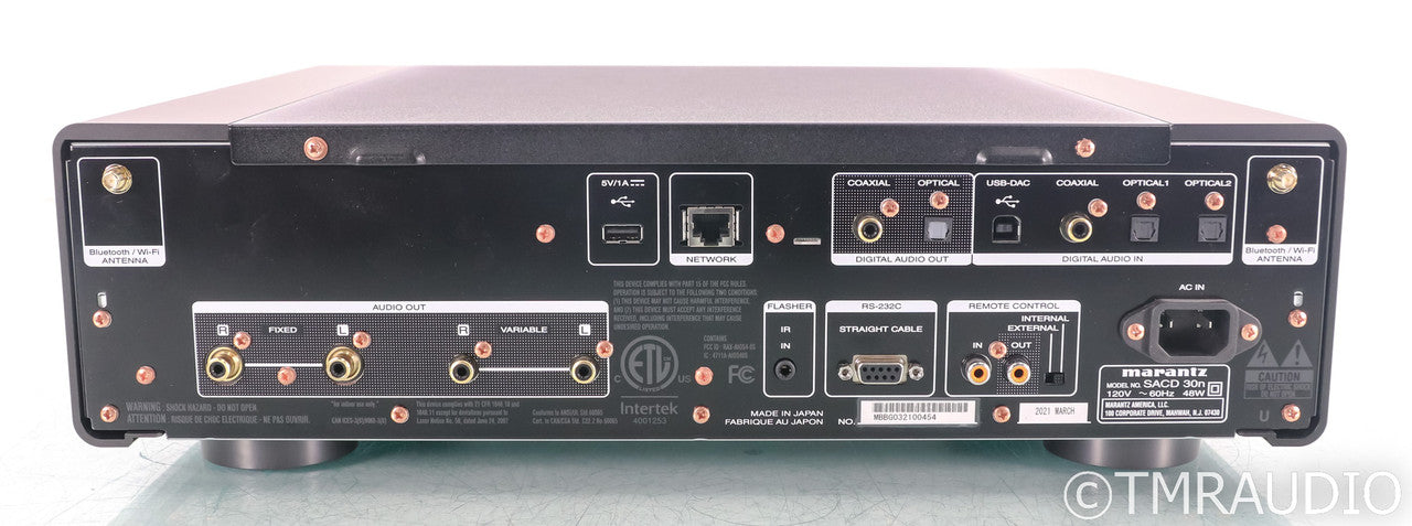 Marantz SACD 30n Wireless Streamer / SACD / CD Player; Remote; 30-N; Black