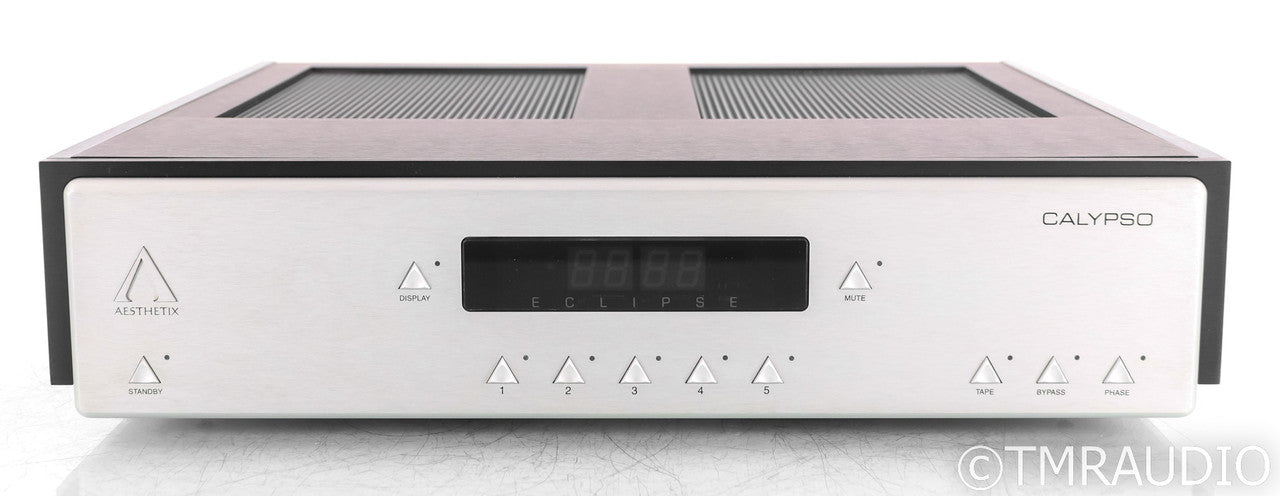Aesthetix Calypso Eclipse Stereo Tube Preamplifier; Silver; Remote