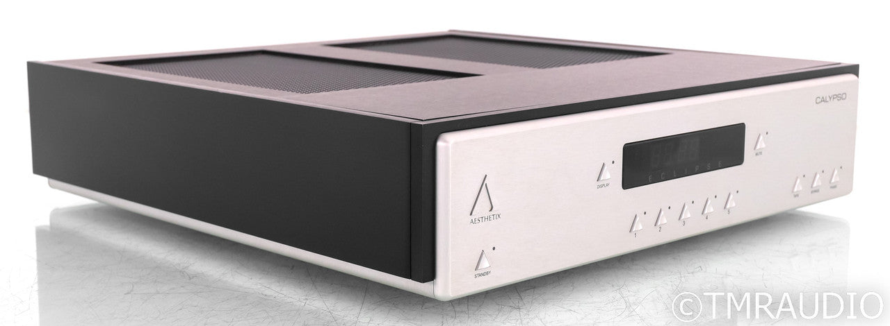 Aesthetix Calypso Eclipse Stereo Tube Preamplifier; Silver; Remote