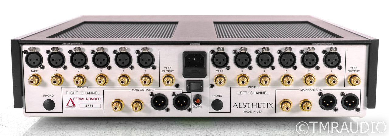 Aesthetix Calypso Eclipse Stereo Tube Preamplifier; Silver; Remote