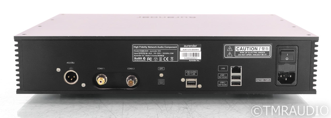 Aurender N10 Network Streamer / Server; Black; 4TB