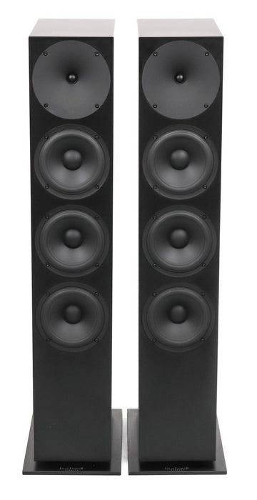 Buchardt A700 Powered Floorstanding Speakers; Platin Wireless Hub; Black Pair