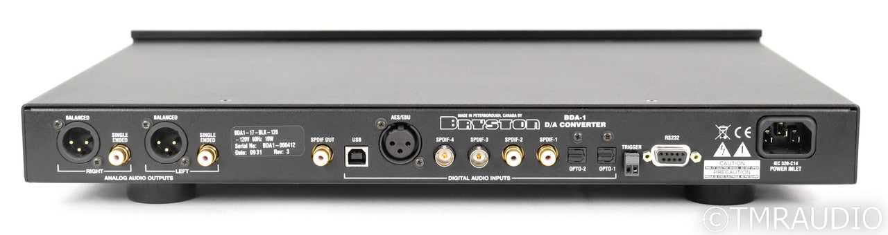 Bryston BDA-1 DAC; Black; 17" Faceplate; BDA1