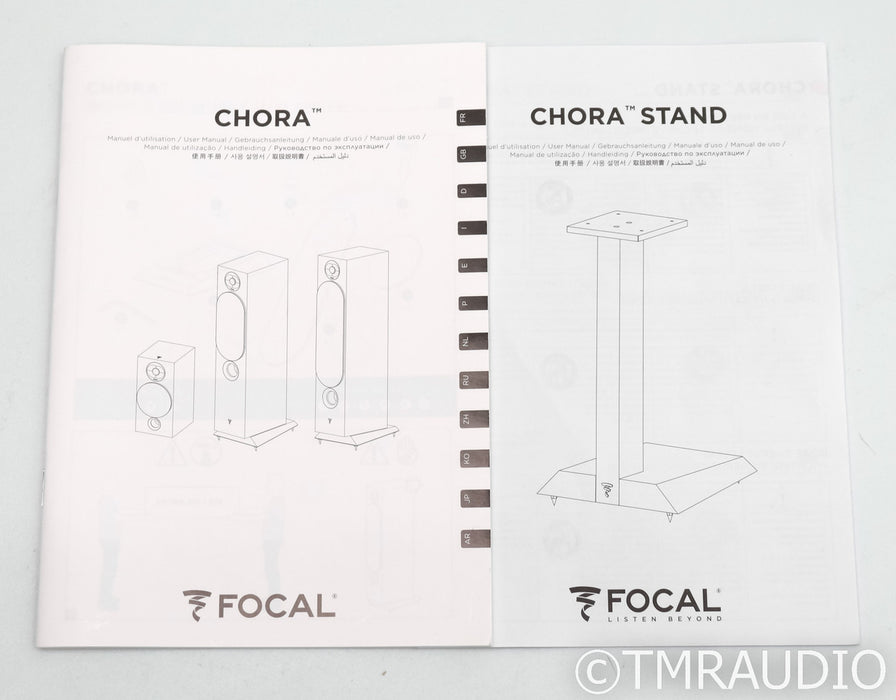 Focal Chora 806 Bookshelf Speakers w/ Stands; Dark Wood Pair