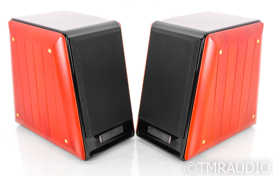 Usher BE-718 Bookshelf Speakers; BE718; Compass; Black & Cherry Pair