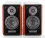 Usher BE-718 Bookshelf Speakers; BE718; Compass; Black & Cherry Pair