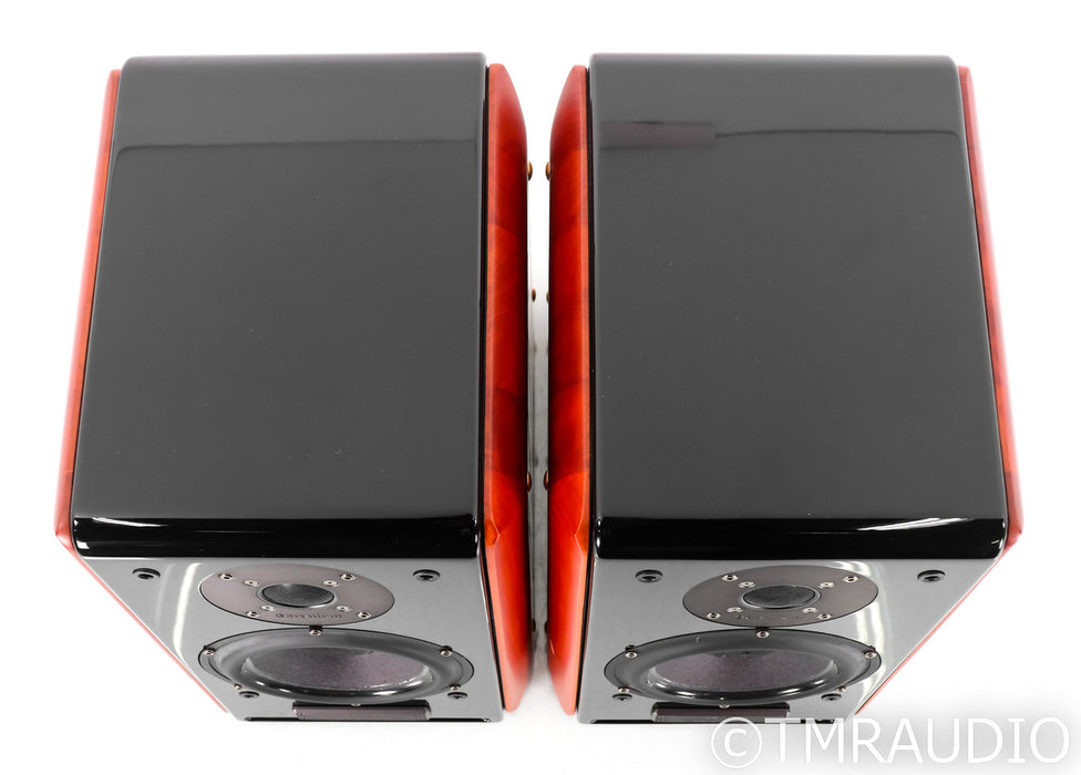 Usher BE-718 Bookshelf Speakers; BE718; Compass; Black & Cherry Pair