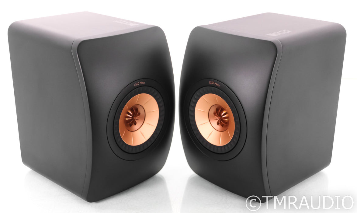 KEF LS50 Meta Bookshelf Speakers; Black Pair; LS-50