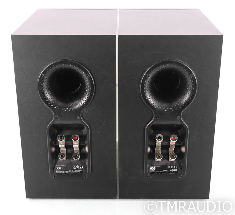 B&W 606 Bookshelf Speakers; Black Pair