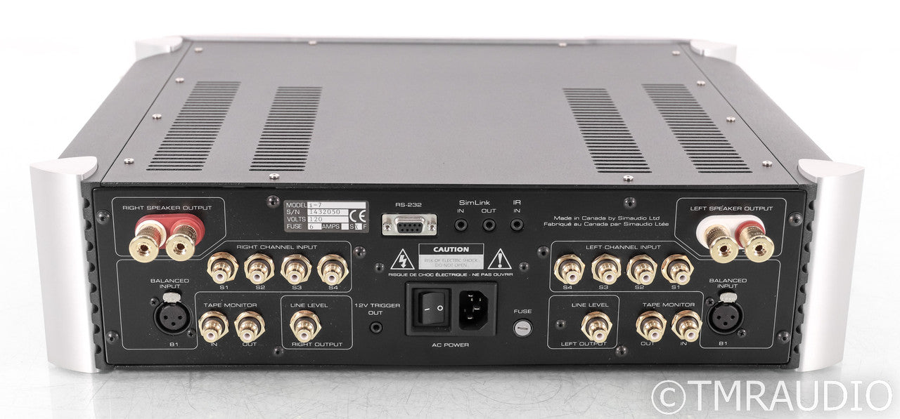 Simaudio Moon i-7 Stereo Integrated Amplifier; i7; Remote; Silver