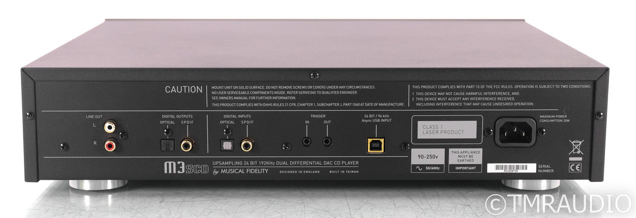 Musical Fidelity M3SCD CD Player / DAC; M3-SCD; D/A Converter; USB; Remote