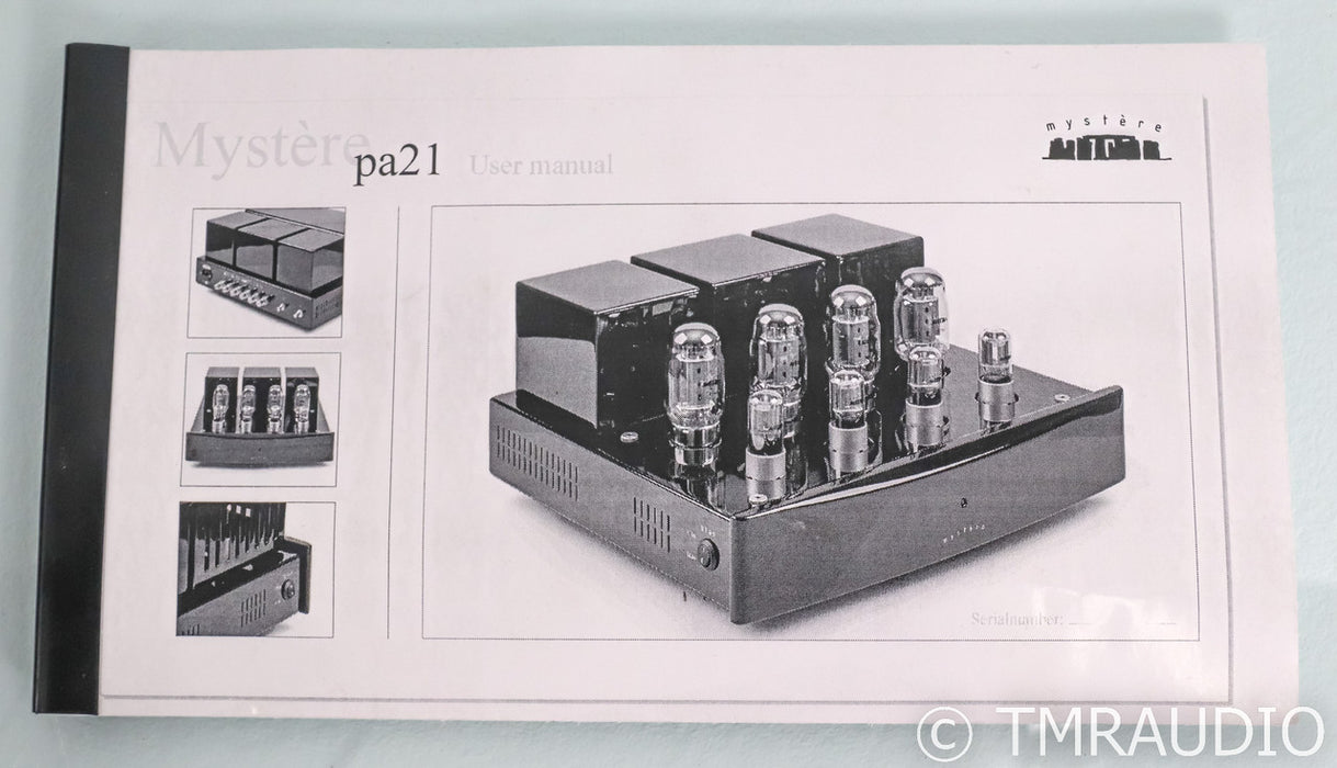 Mystere Standard PA21 Stereo Tube Power Amplifier; PA-21