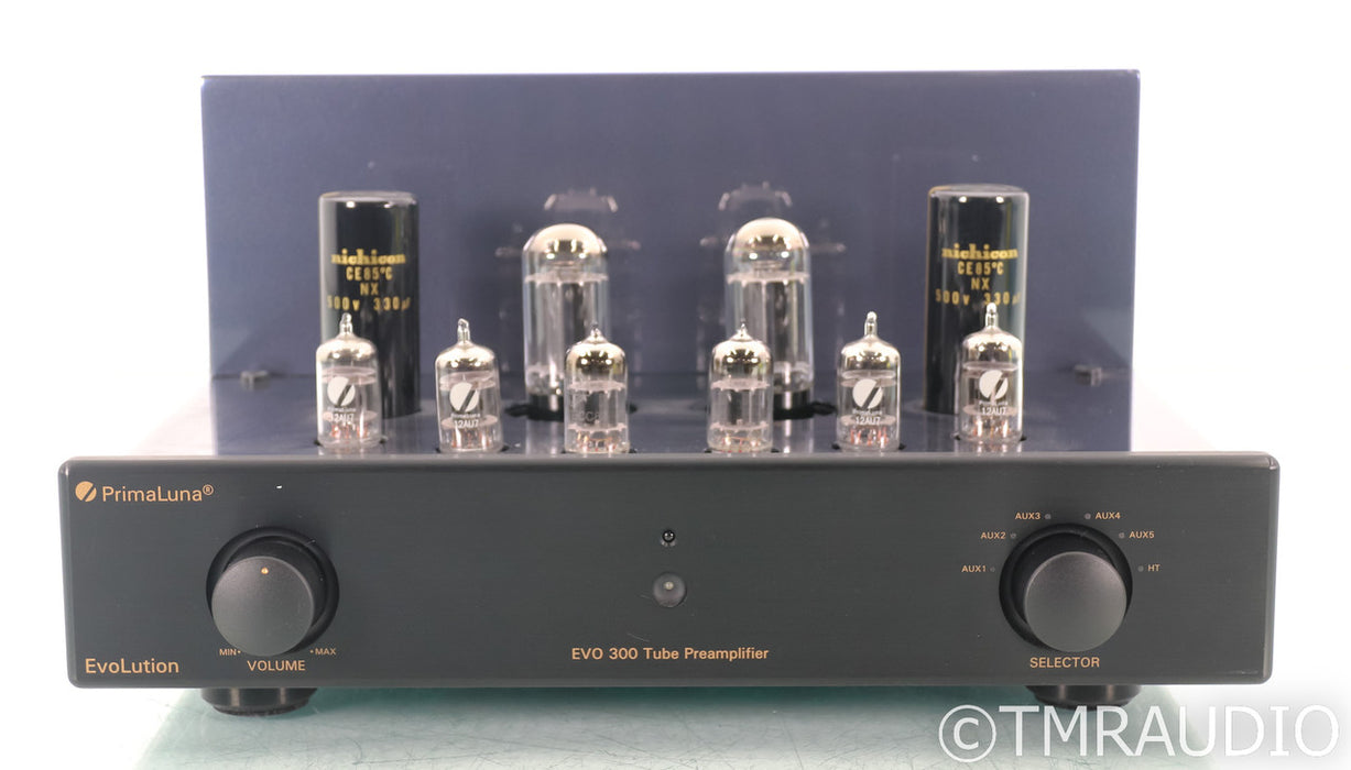 PrimaLuna EvoLution EVO 300 Stereo Tube Preamplifier; Black; Remote