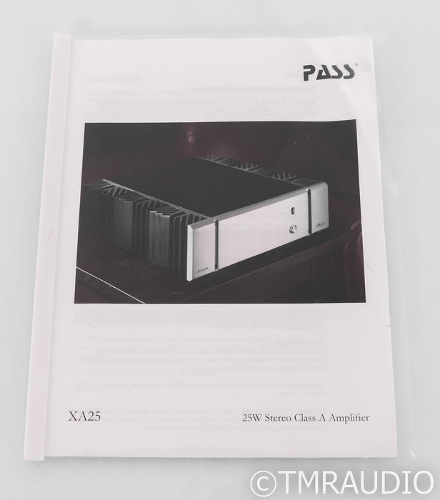 Pass Labs XA25 Stereo Power Amplifier; XA-25