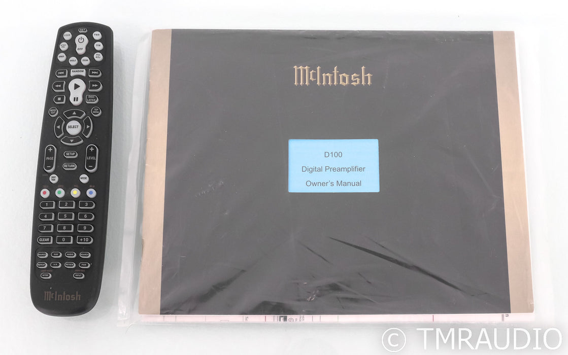 McIntosh D100 DAC; Remote; D/A Converter