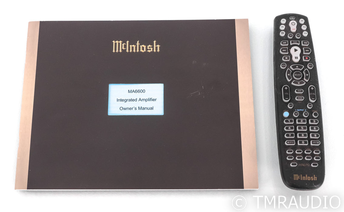 McIntosh MA6600 Integrated Amplifier; MA6600; Remote; MM Phono