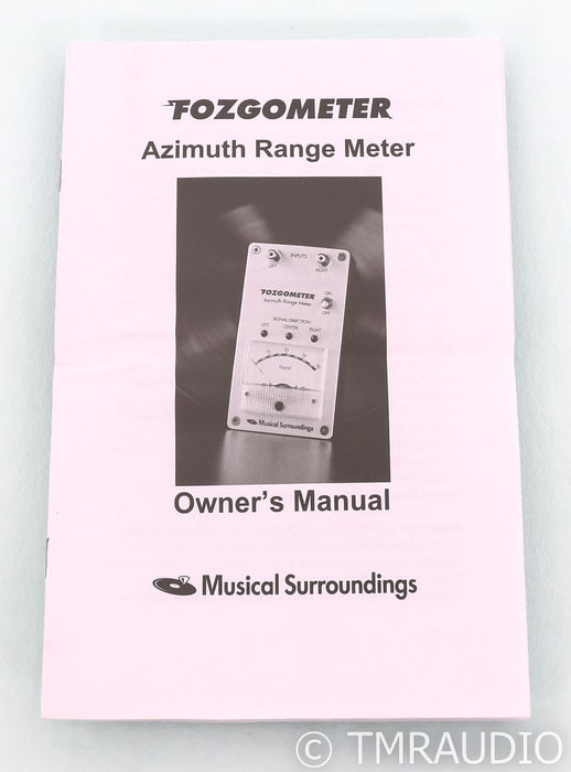 Musical Surroundings Fozgometer Azimuth Range Meter