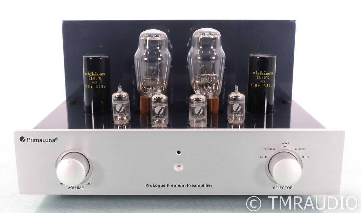PrimaLuna ProLogue Premium Stereo Tube Preamplifier; Silver