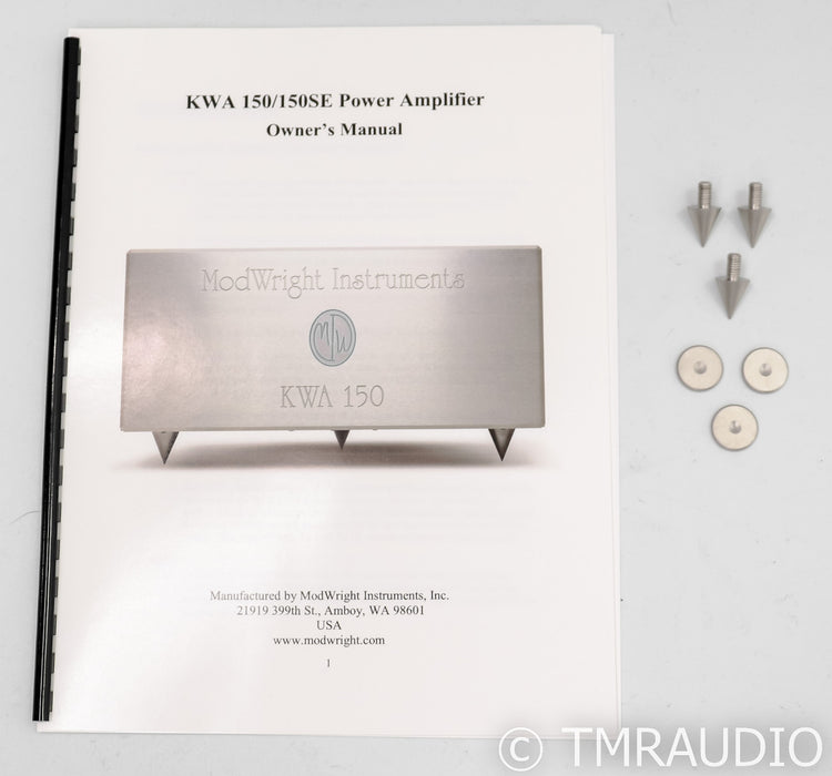 ModWright KWA150SE Stereo Power Amplifier; Silver; Signature Edition (Open Box)