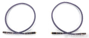 Acoustic Zen Absolute Zero Crystal Silver RCA Cables; 1m Pair Interconnects