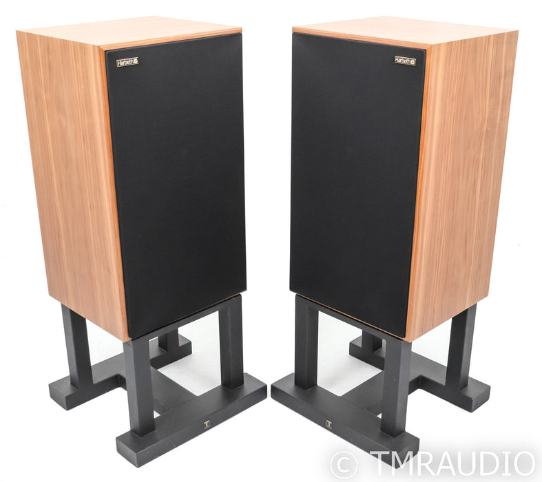 Harbeth 40.2 40th Anniversary Floorstanding Speakers; Walnut Pair w/ Stands