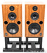 Harbeth 40.2 40th Anniversary Floorstanding Speakers; Walnut Pair w/ Stands