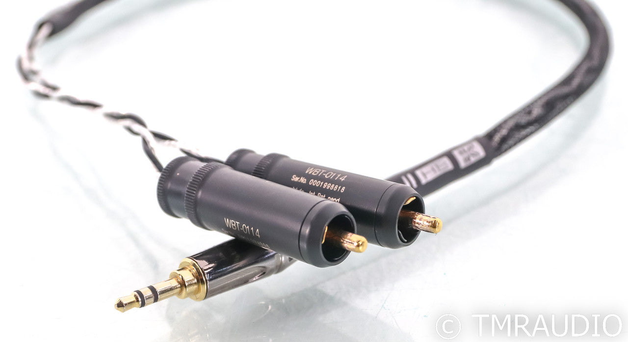 Kimber Kable CQ-Mini-HB 3.5mm TRS to RCA Cable; CQMiniHB; 0.5m
