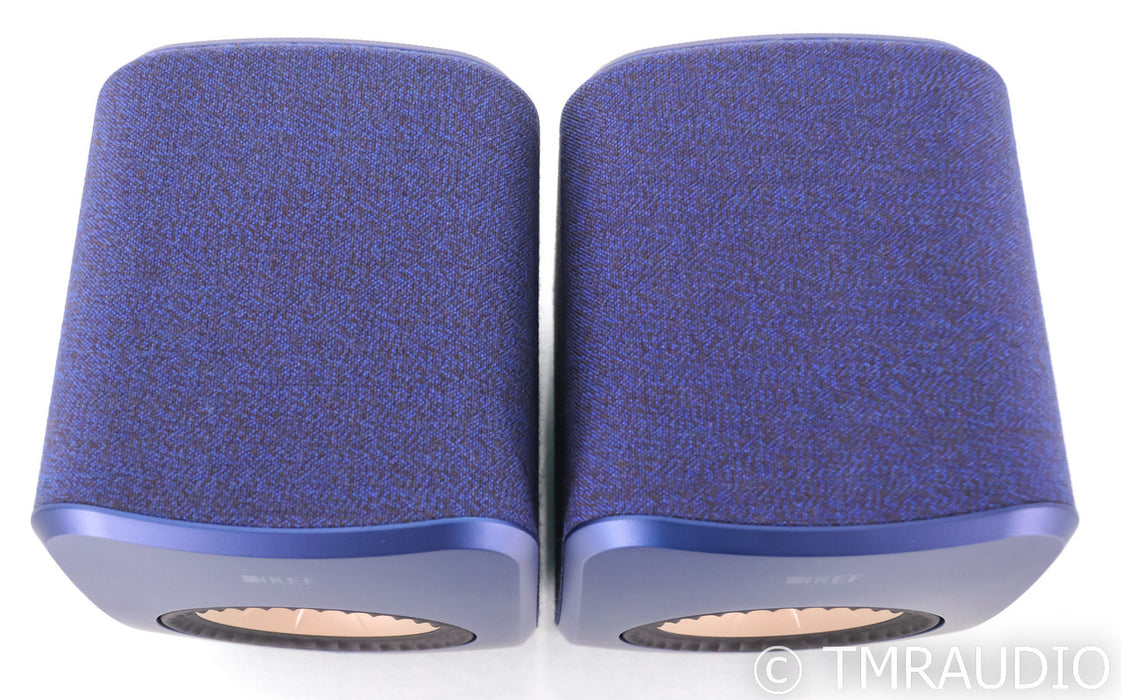 KEF LSX II Powered Wireless Bookshelf Speakers; WiFi; Google; Cobalt Blue Pair