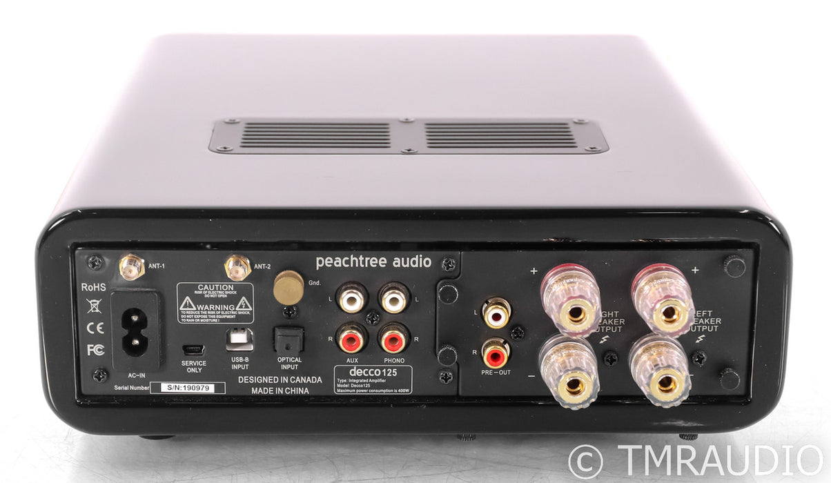 Peachtree Decco125 Wireless Streaming Integrated Amplifier; Piano Black; Remote