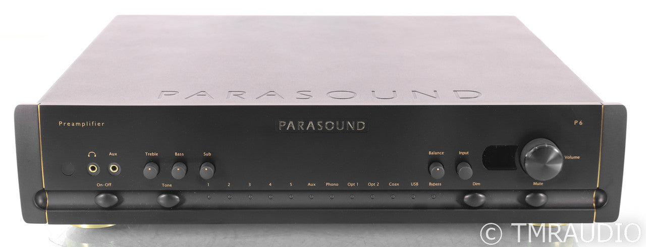 Parasound P6 2.1 Channel Preamplifier; P-6; Black; Remote