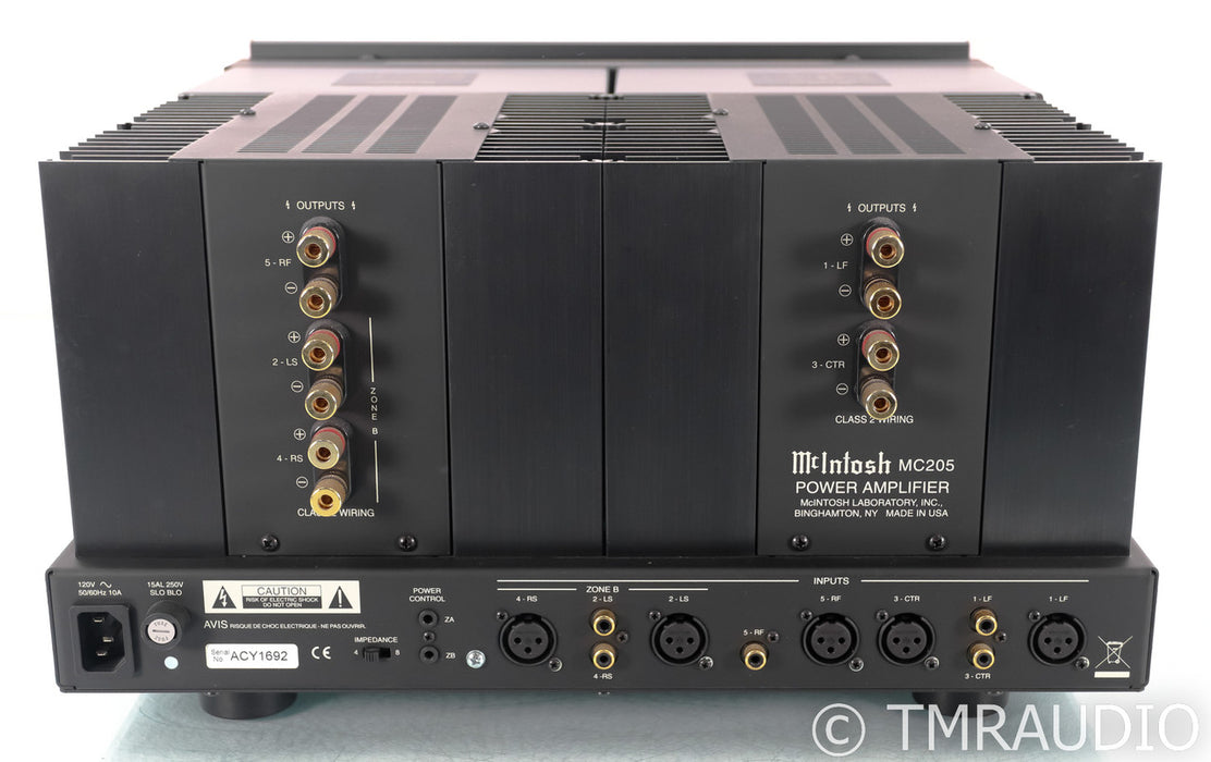 McIntosh MC205 5 Channel Power Amplifier; MC-205
