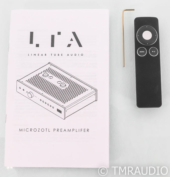 LTA Microzotl Stereo Tube Preamplifier; Remote; Black; Level 2